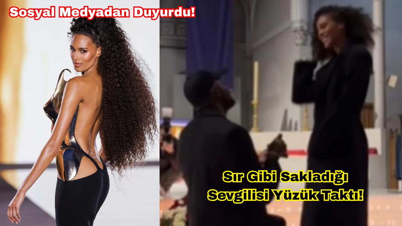 Ünlü model gizlediği sevgilisinden evlilik teklifi aldı!