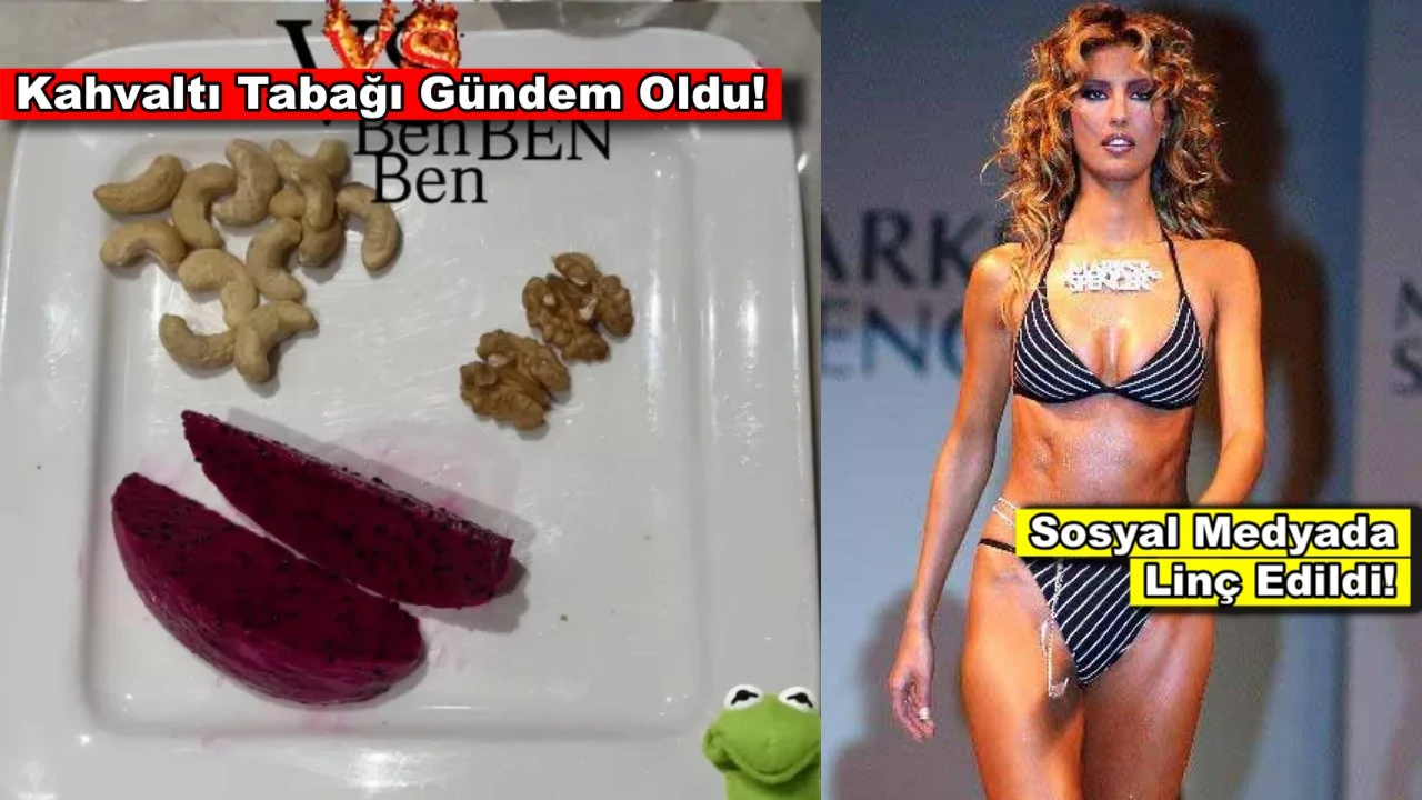 Çağla Şıkel öğünleriyle gündemden düşmüyor! Kahvaltı tabağı olay oldu!