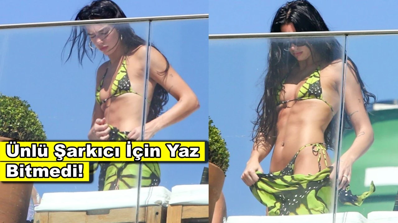 Yaz bitmedi! Konser için gittiği ülkede bikinili görüntülendi!