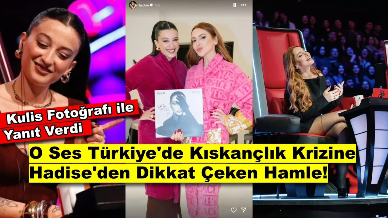 Kıskançlığı Bakışlarından Okunuyor İddiasına Karşılık Hadise Kulisten Fotoğraflar Paylaştı!