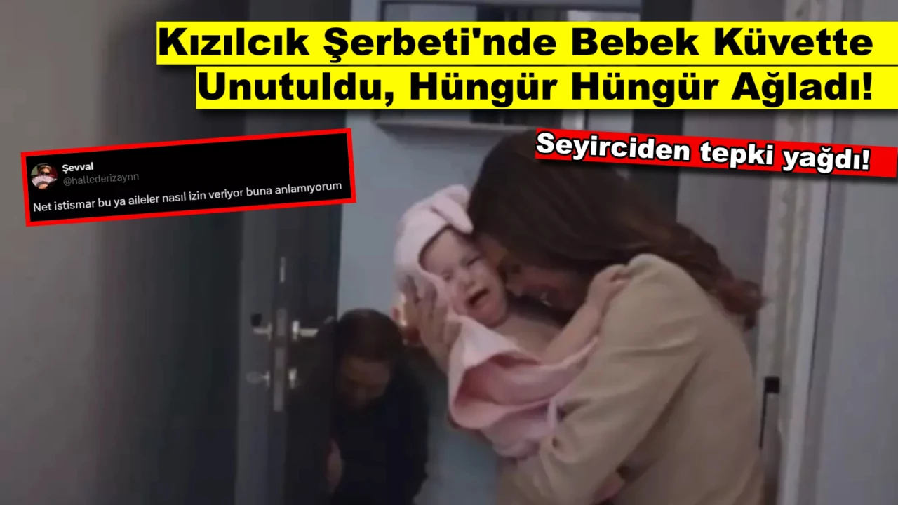 Kızılcık Şerbeti'nde Şoke Eden Sahne: Küvette Unutulan Bebek Neredeyse Ağlamaktan Çatladı!