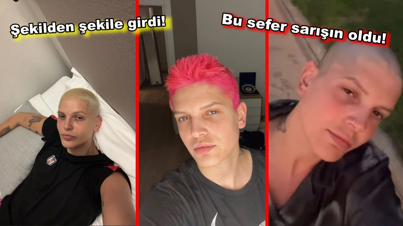 Pembe, kel, yeşil... Ebrar Karakurt bu sefer sarışın oldu!