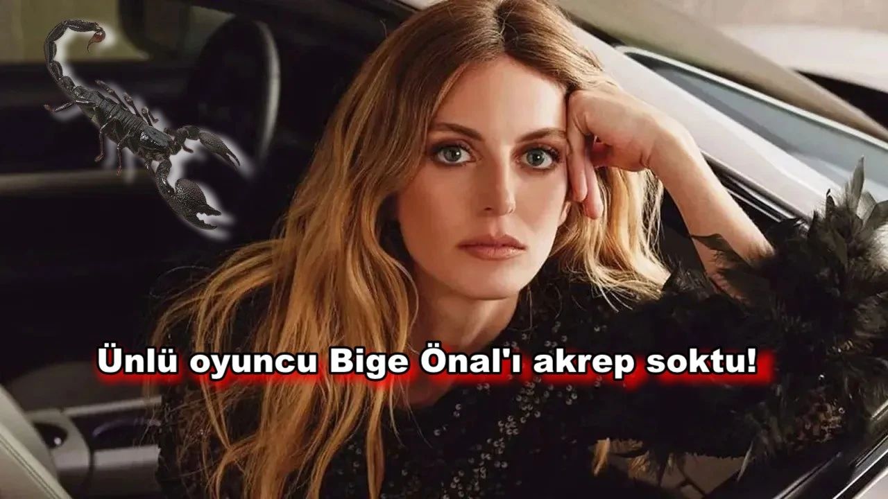 Ünlü Oyuncu Bige Önal'ı tatilde akrep soktu!