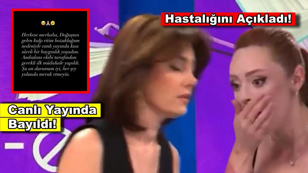 Burcu Binici canlı yayında bayıldı! Ünlü oyuncu hastalığını açıkladı!