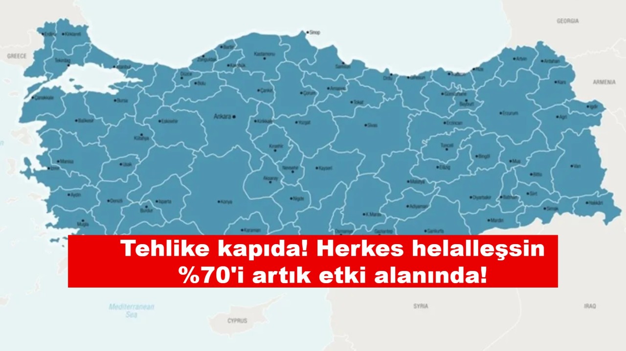 Türkiye'de kahverengiye dönen yer kalmadı herkes helalleşsin %70'i artık etki alanında!