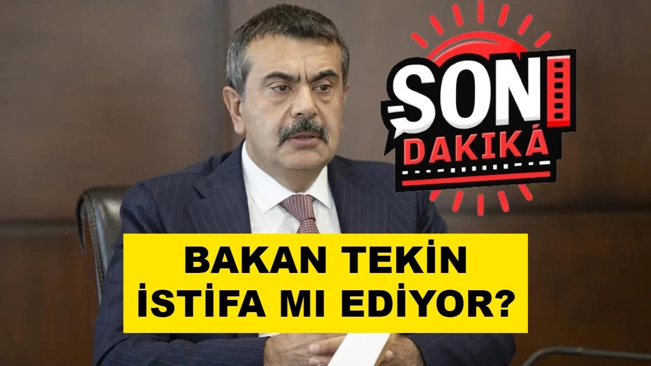 Son dakika Yusuf Tekin istifa mı etti?