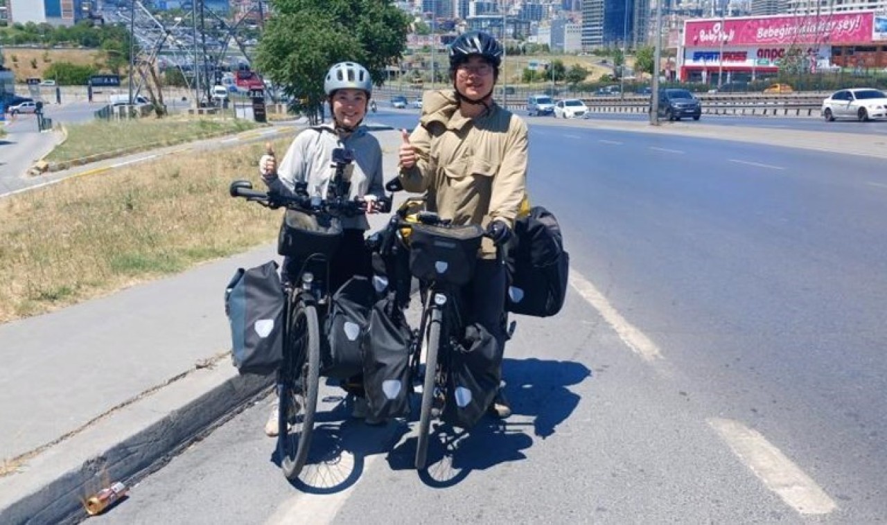 Bisikletleriyle Binlerce Kilometre: Çinli Çift, Türkiye'yi Keşfetmeye Geldi