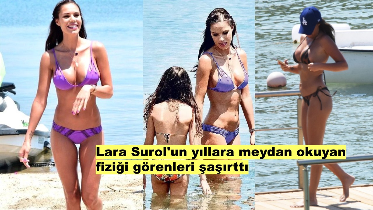 Lara Surol Bodrum'da! Beyaz Kumlar ve Turkuaz Deniz Ünlü Güzele Yakıştı!