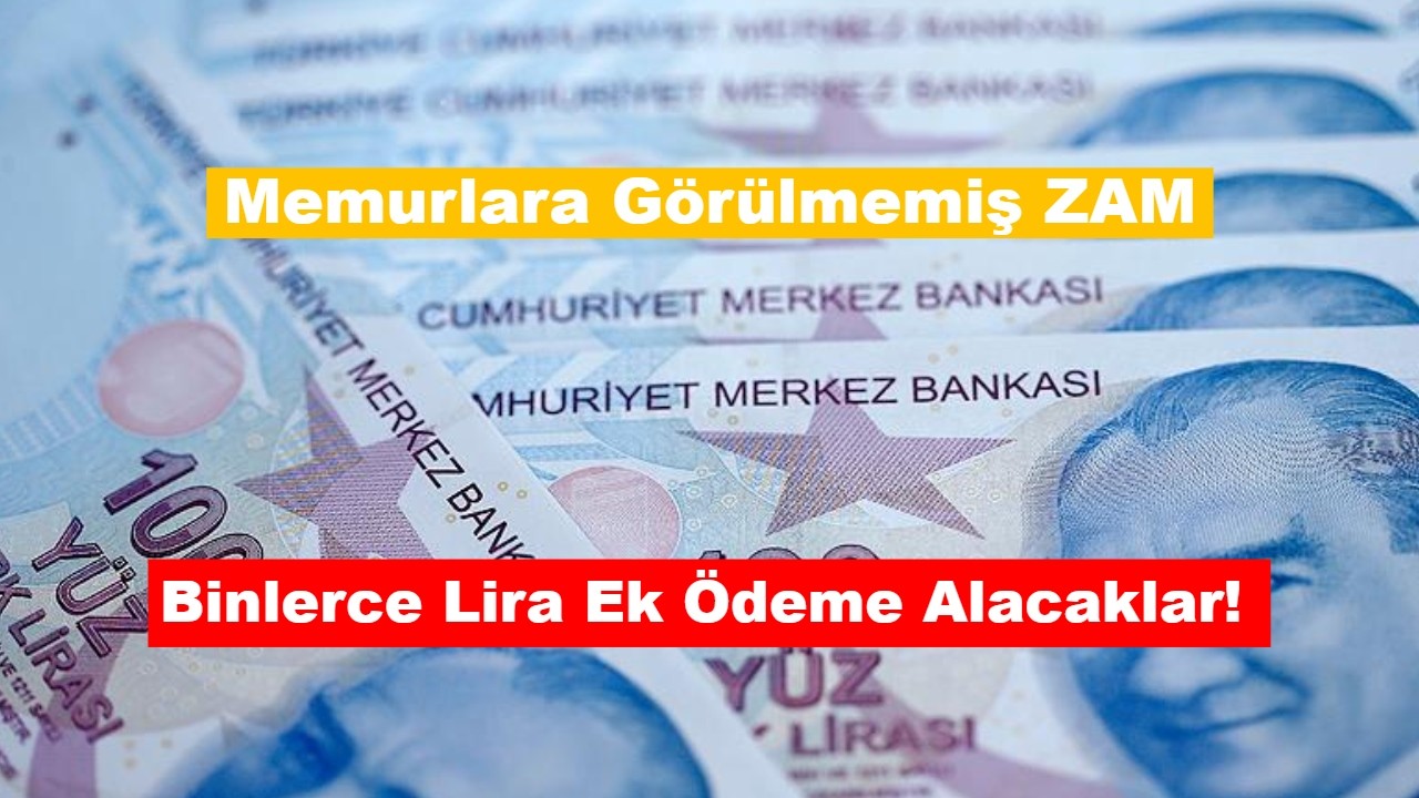 Memurlara görülmemiş zam! Tam 7.250 TL!