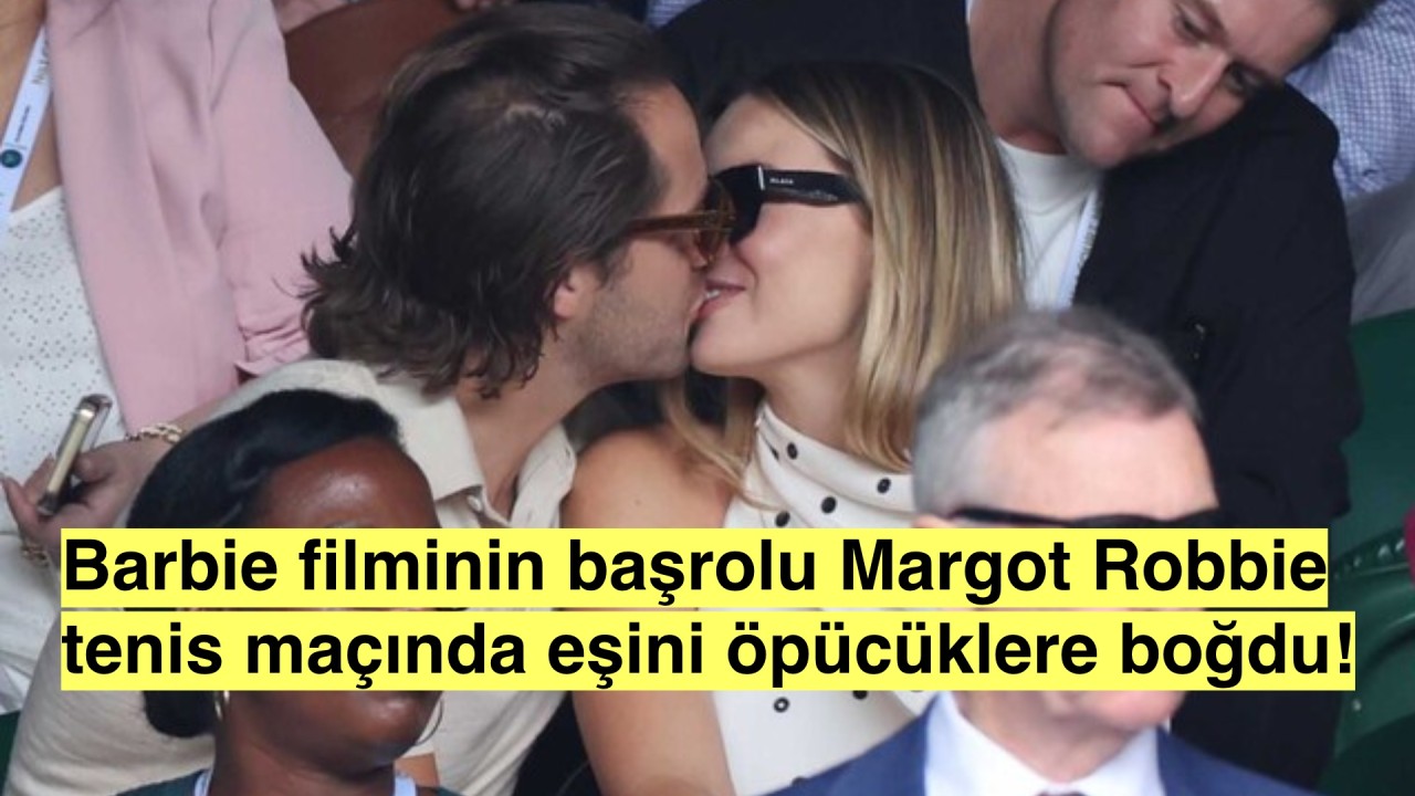 Hamileliğini Duyuran Margot Robbie ve eşi Tom Ackerley tennis maçında