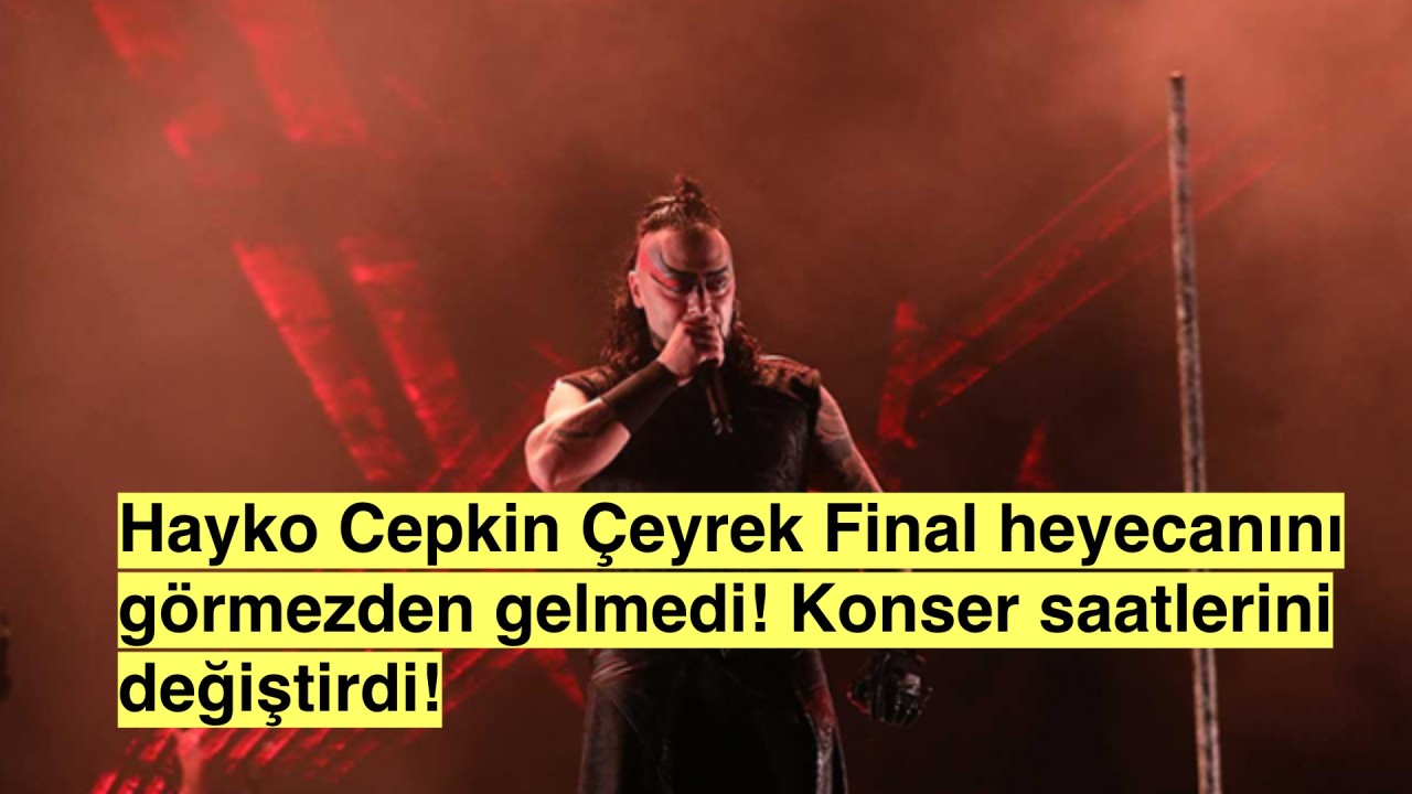 Hayko Cepkin'den Hayranlarına Saygı: Çeyrek Final Maçı Nedeniyle Konseri Erteledi!