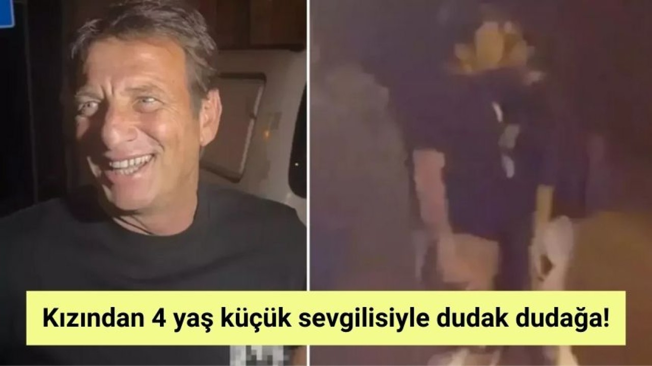 Kızından 4 yaş küçük sevgilisiyle dudak dudağa!