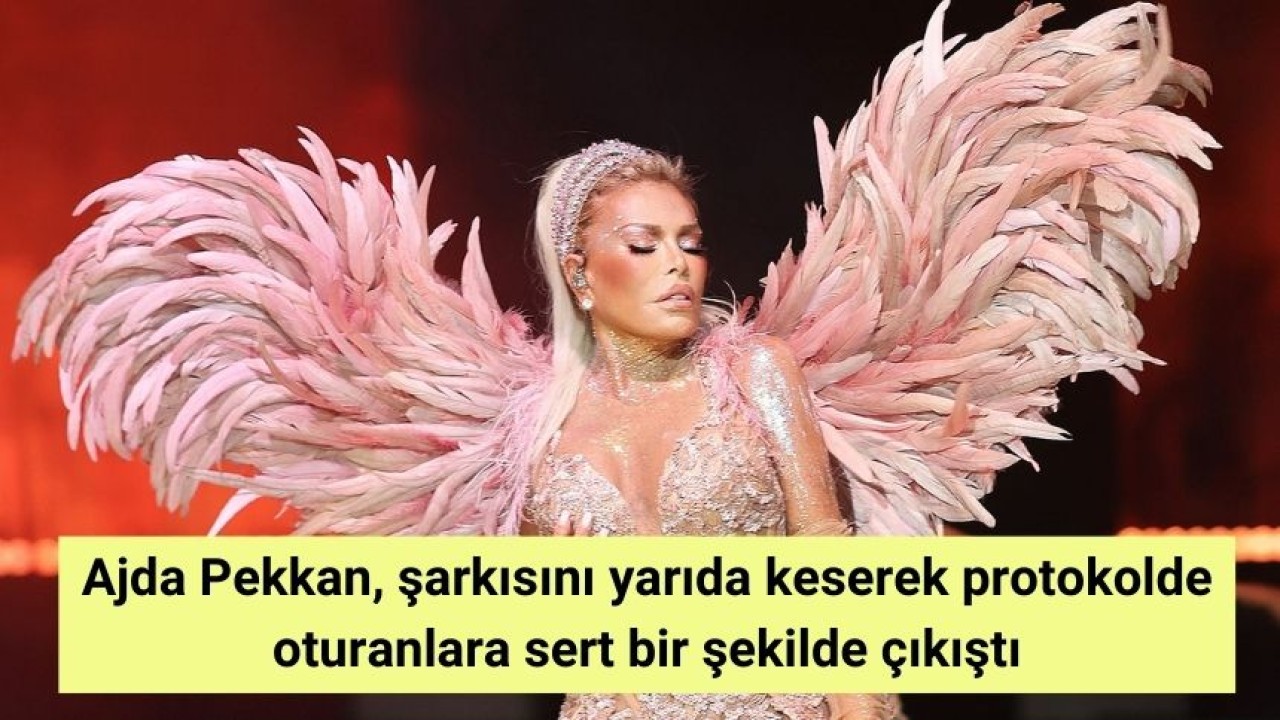 Ajda Pekkan, şarkısını yarıda keserek protokolde oturanlara sert bir şekilde çıkıştı