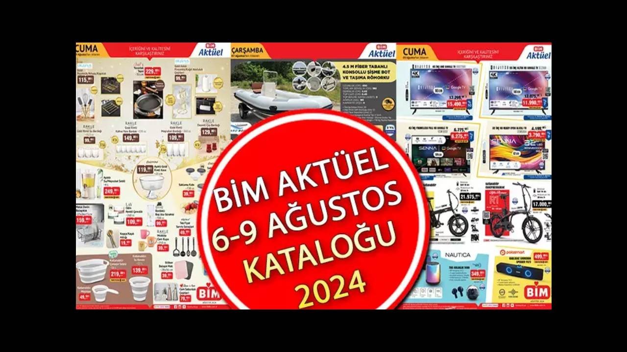 6-9 AĞUSTOS 2024 BİM AKTÜEL İNDİRİMLİ ÜRÜNLER NELER?