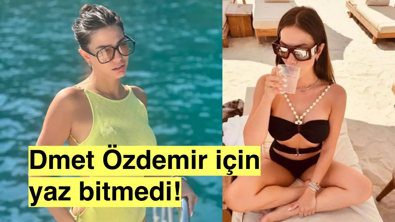 Demet Özdemir yazı bitiremedi, tekne pozları paylaşmaya devam ediyor