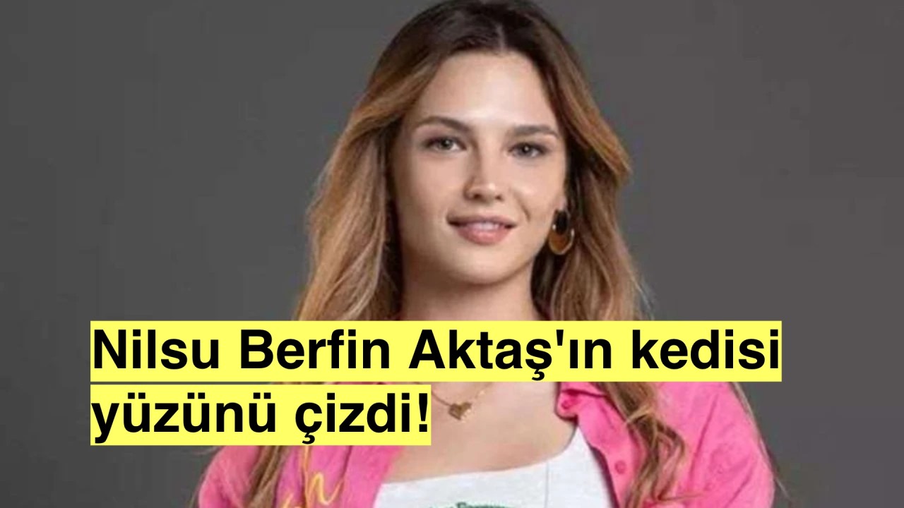 Nilsu Berfin Aktaş'ın kedisi yüzünü çizdi!