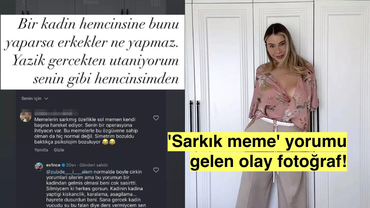 Esin Çepni göğüs dekolteli paylaşımına 'sarkık meme' yorumu aldı, çileden çıktı