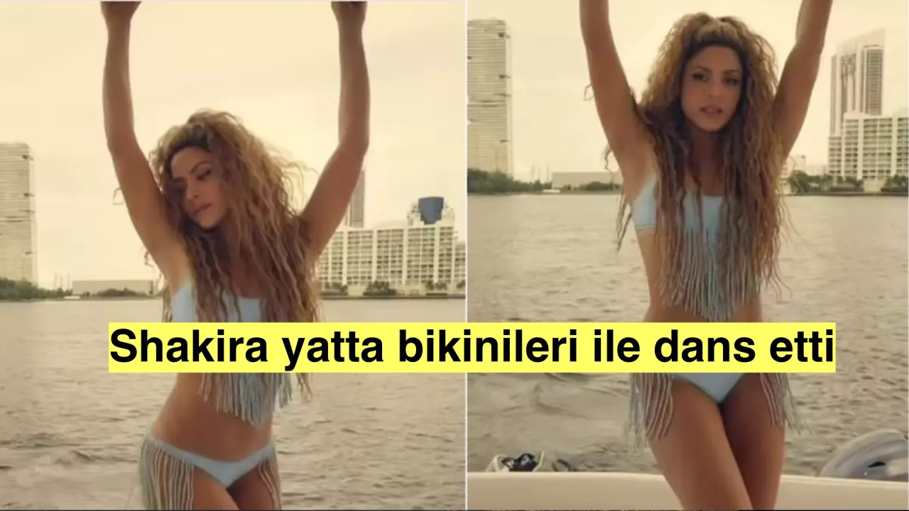 47 yaşındaki Shakira bikinisi ile yatta şov yaptı