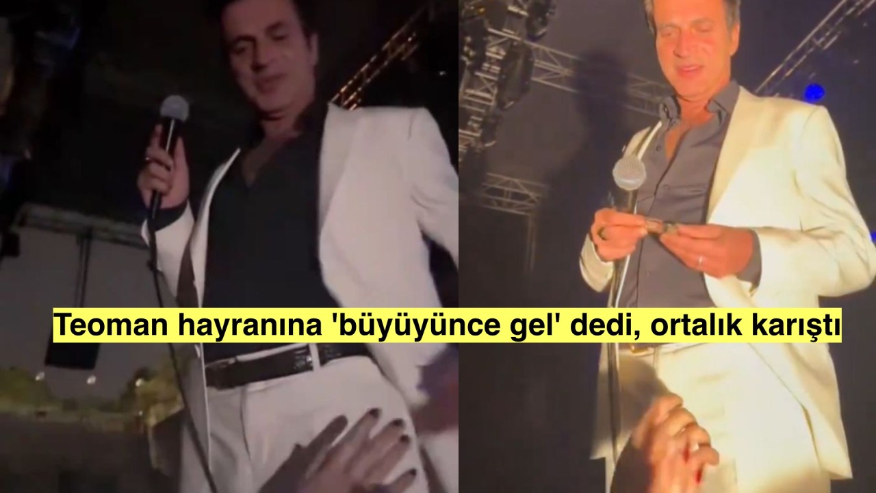 Teoman hayranına 'büyüyünce' gel dedi, konserdekiler şaşkınlıklarını gizleyemedi