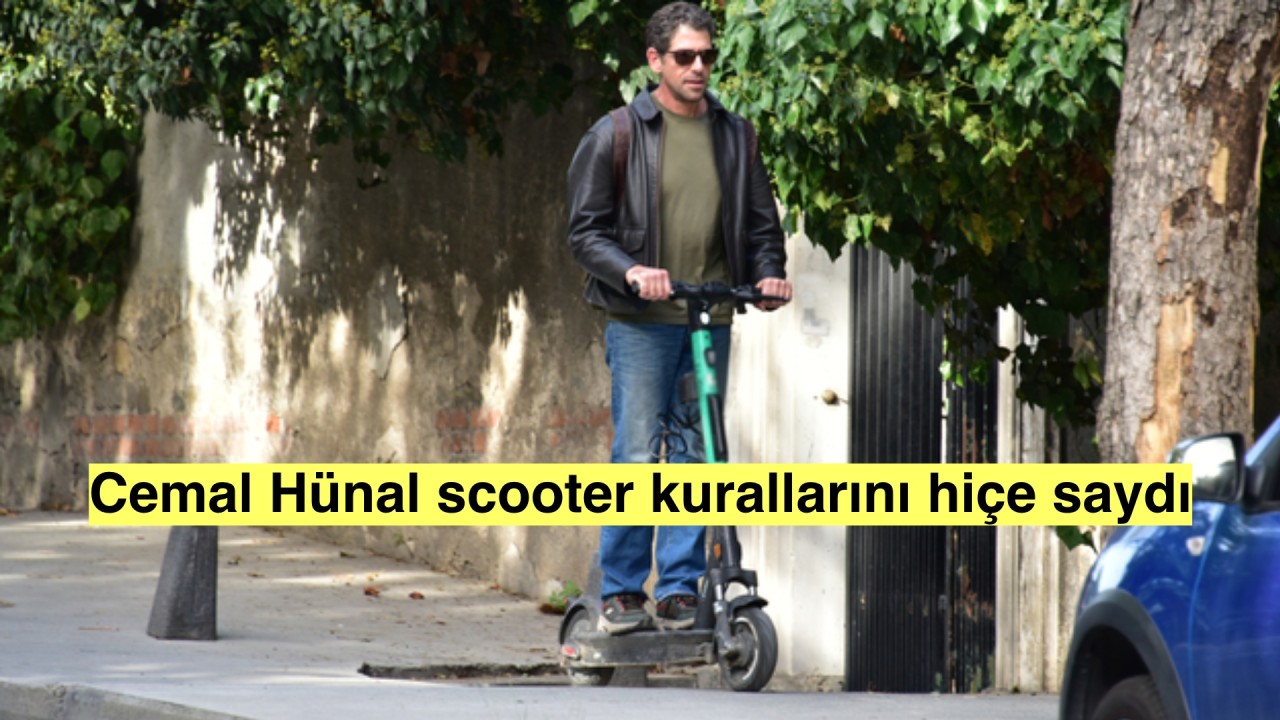 Cemal Hünal scooter kurallarını hiçe saydı