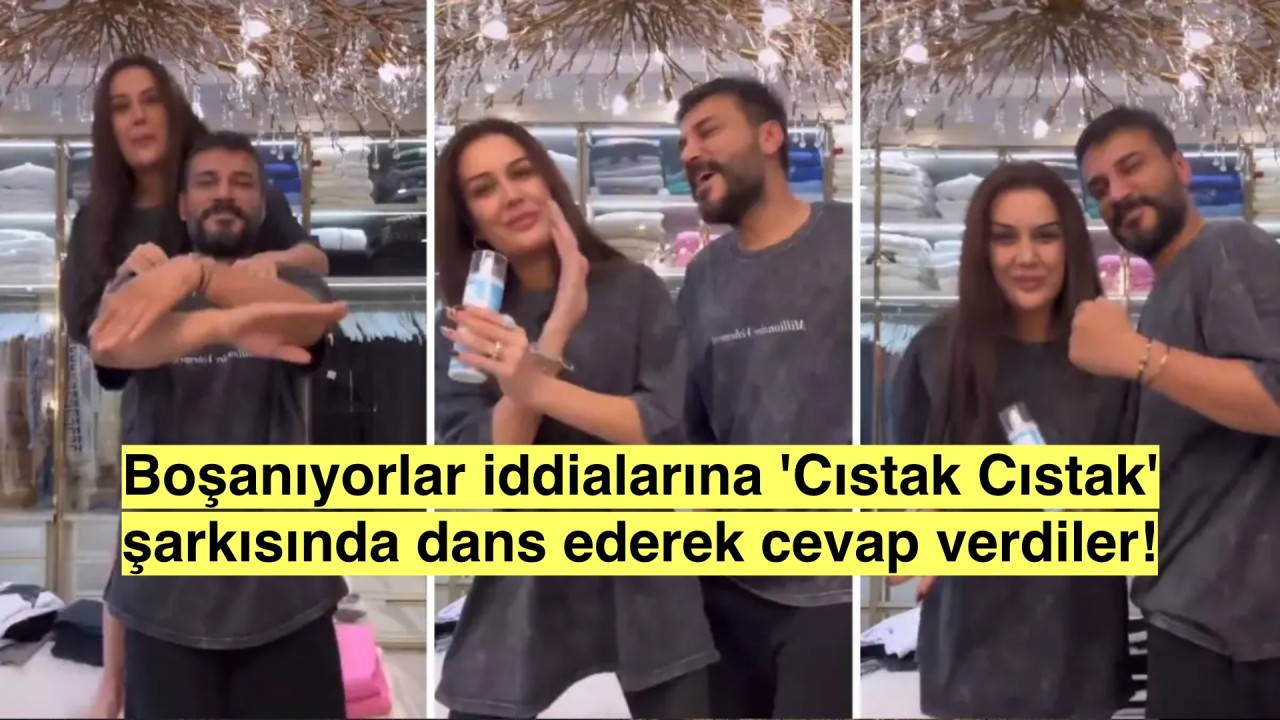 Boşanıyorlar iddiası gündemi sarsarken Dilan Polat ve Engin Polat 'Cıstak Cıstak' şarkısıyla huncarca dans etti