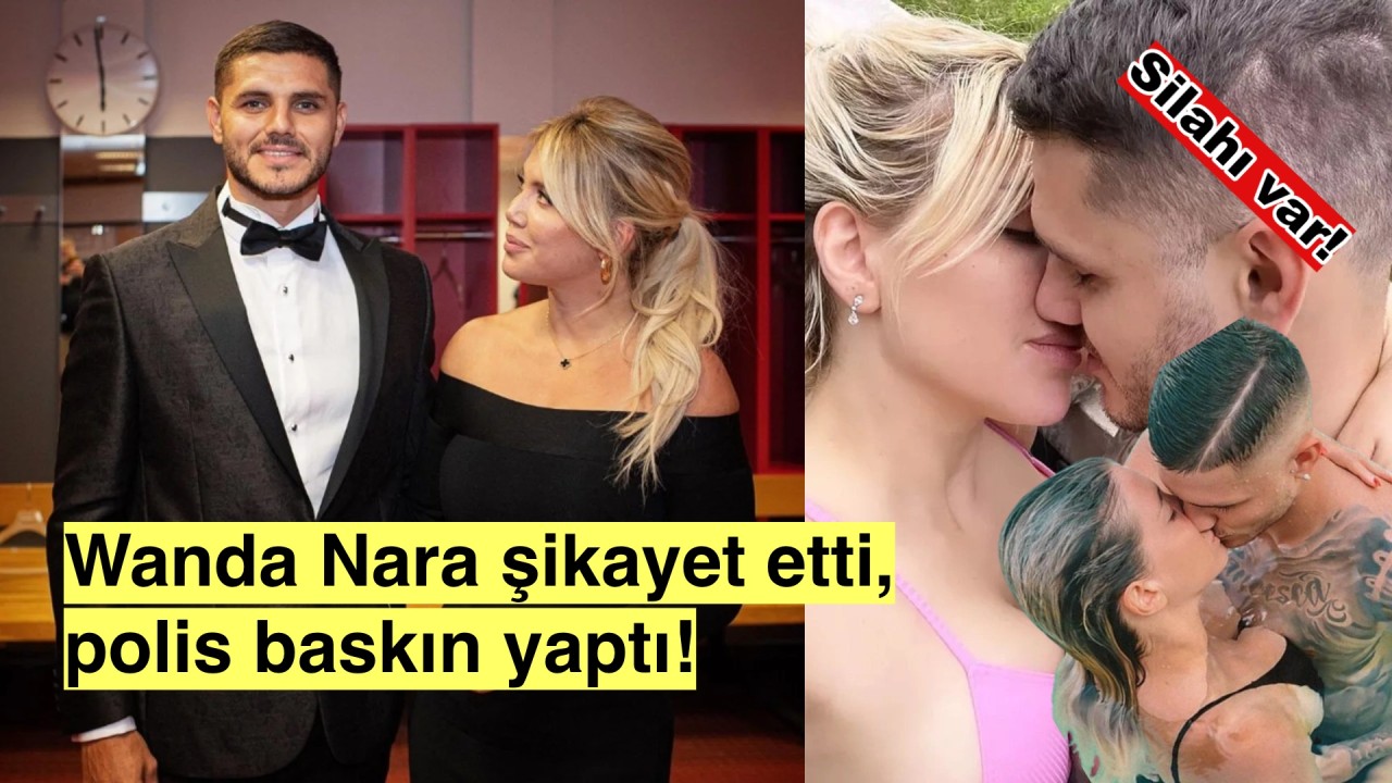 Icardi evine polis baskınına şaşkınlığını gizleyemedi, Silah var ihbarı!