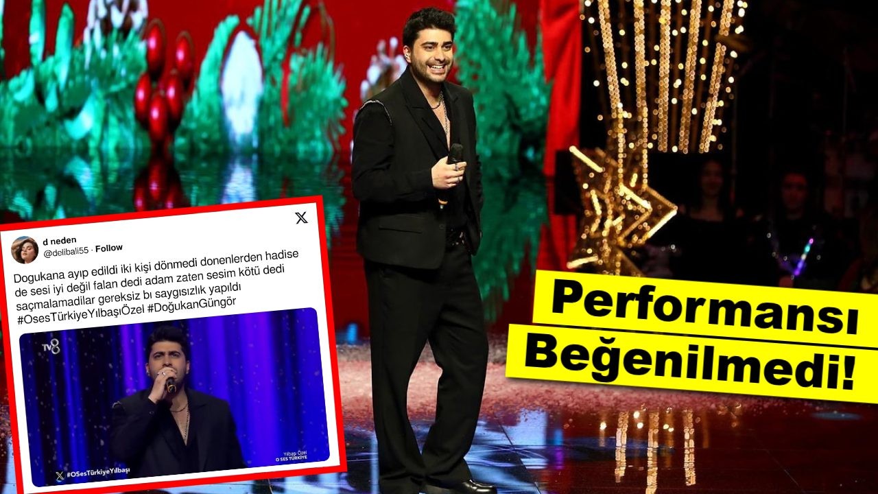 O Ses Türkiye Yılbaşı Özel’de Doğukan Güngör’ün Performansı Beğenilmedi!