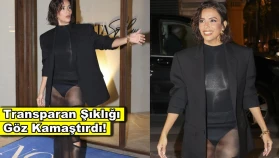 Gösterişli akşam yemeğinde cesur stiliyle dikkat çekti