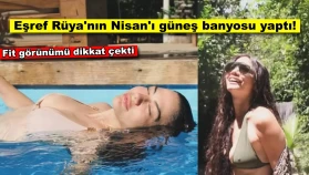 Eşref Rüya'nın yıldızı Demet Özdemir havuzda güneş banyosu yaptı!