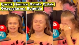 Babasını kaybeden çocuk oyuncu Damla Çolak galada gözyaşlarına boğuldu