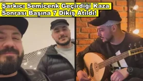 Semicenk evinde kaza geçirdi, şarkıcının başına 7 dikiş atıldı!