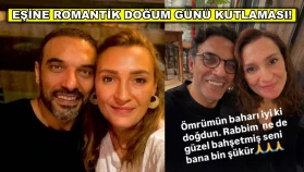 Yargı dizisinin Eren Komiser'i eşinin doğum gününü kutladı!