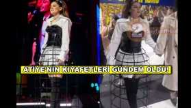 Şarkıcı Atiye'nin sahne kostümü olay oldu!