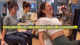 Zayıflama iğnesi kullandığı iddia edilen Bergüzar Korel spor salonundan paylaşım yaptı