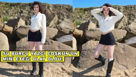 Su Burcu Yazgı Coşkun’un mini etekli fotoğrafları sosyal medyayı salladı!