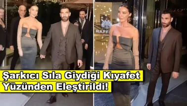 Ünlü şarkıcı Sıla dekolteli elbisesi ile yorum yağmuruna tutuldu!