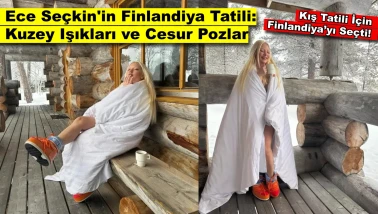 Ece Seçkin'in Kar Tatilinde Yorganla Verdiği Cesur Pozlar Gündeme Bomba Gibi Düştü!