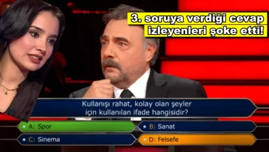 Kim Milyoner Olmak İster'de 3. soruda elenen yarışmacının cevabı şoke etti!