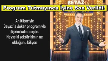 Beyazıt Öztürk’ün sunduğu Beyaz'la Joker programında kriz çıktı, işine son verildi!