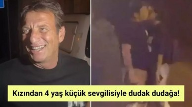 Kızından 4 yaş küçük sevgilisiyle dudak dudağa!