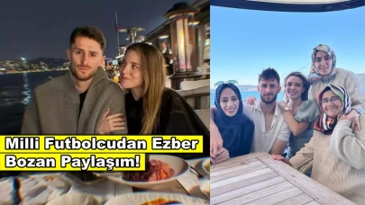 Sevgilisi ile paylaşım yapmayan ünlü futbolcu bu kez kural bozdu!