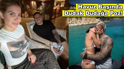 Wanda Nara havuz başında aşka geldi! Dudak dudağa pozu gündem oldu