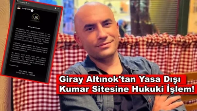 Giray Altınok'un Fotoğrafını Kullandılar: Kumar Sitesine Hukuki Süreç Başlatıldı!