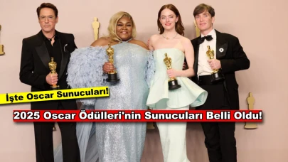 2025 Oscar Sunucuları Belli Oldu! İşte Hollywood’un Büyük Gecesini Sahneye Taşıyacak İsimler