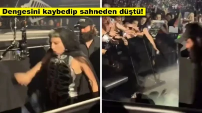 Ünlü şarkıcı sahnede yaşadığı kazayla yürekleri ağızlara getirdi