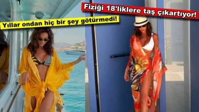 Eski manken Güzide Duran tatilde ateşli pozlar verdi!