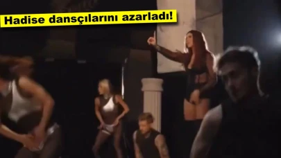 Hadise klip çekimlerinde sinirlerine hakim olamadı, danasçılarını azarladı!