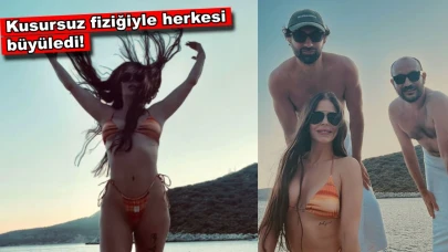 Simge Sağın tatilde! Renkli bikinisi göz kamaştıran cinsten