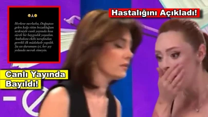 Burcu Binici canlı yayında bayıldı! Ünlü oyuncu hastalığını açıkladı!