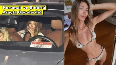 'Resmi hizmete mahsustur' yazılı araçta görüntülendi! Şevval Şahin, şoförlü araçla gecelerde!